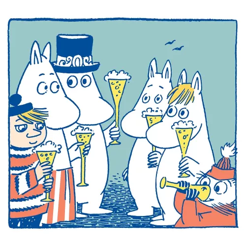Moomin square cheers, Greeting Card