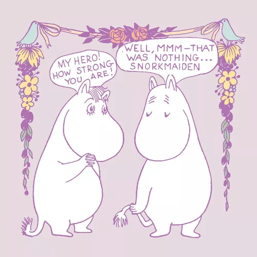 Moomin square my hero, Greeting Card