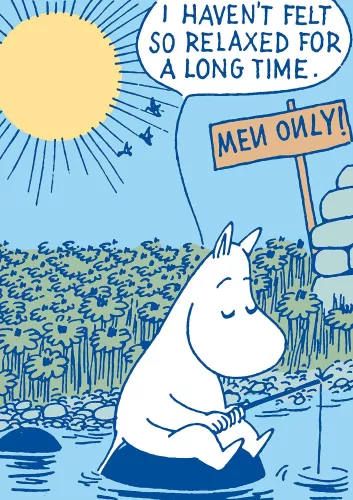 Moomin man only, Greeting Card