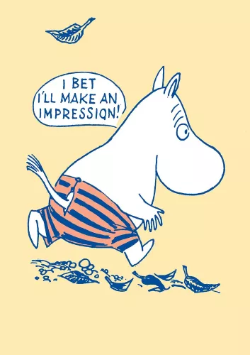 Moomin make an impression, Greeting Card