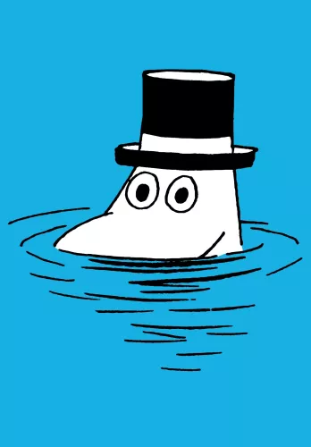 Moominpapa minicard swimming