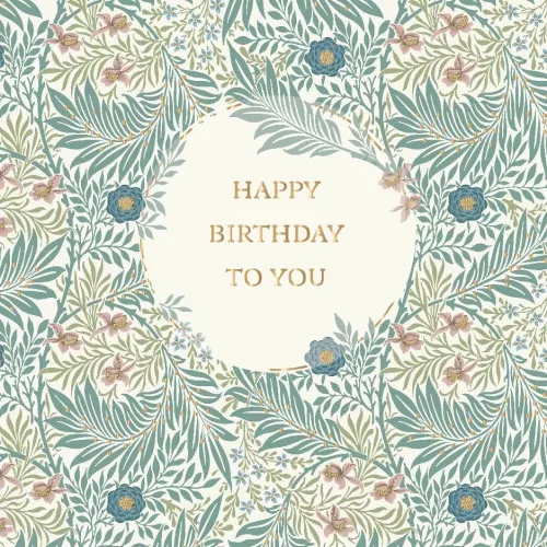 Morris&Co Birthday, Greeting Card
