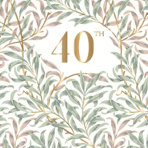 Morris&Co 40th, Greeting Card