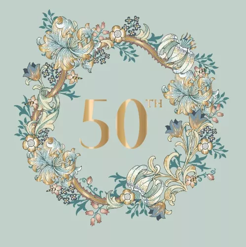 Morris&Co 50th, Greeting Card