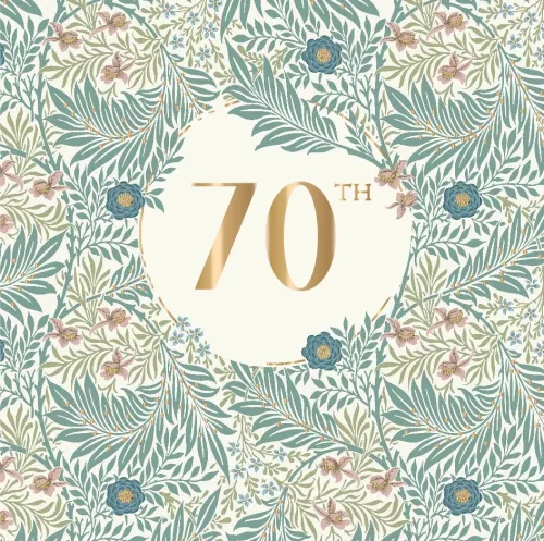 Morris&Co 70th, Greeting Card