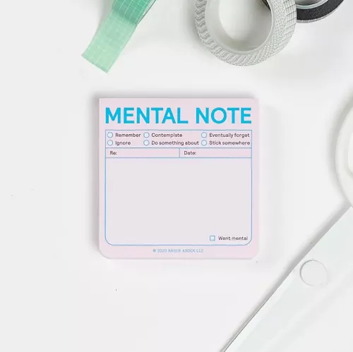 Knock Knock Mental Note Sticky Notes (Pastel Edition)