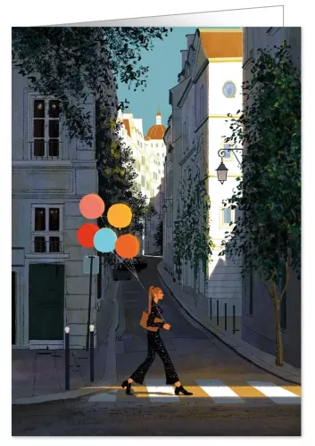 Balloons in Hand, Heartfelt, Greeting Card