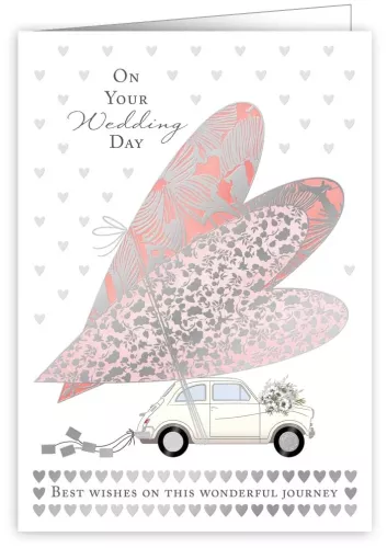 On your Wedding Day Wonderful Journey, Greeting Card, 3575
