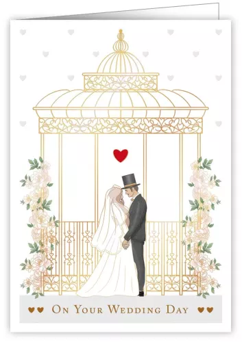 On your Wedding Day Pergola, Greeting Card, 3594