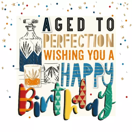 Aged to Perfection, Greeting Card
