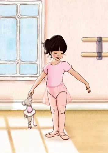 Ballet Studio, Postcard