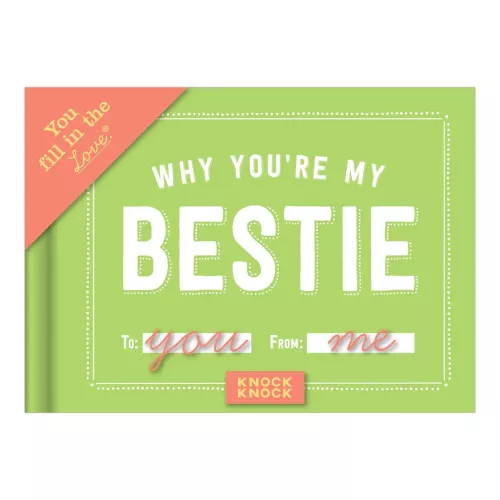 Knock Knock Why You're My Bestie Book Fill in the Love