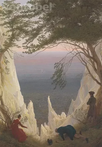 Chalk Cliffs on Rügen (1818), Greeting Card