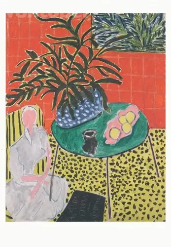 Interior With Black Fern (1948), Greeting Card