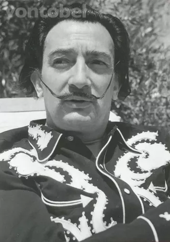 Salvador Dalí in His Garden in Portlligat (c. 1960), Postcard