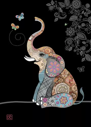 Elephant Butterflies, Greeting Card