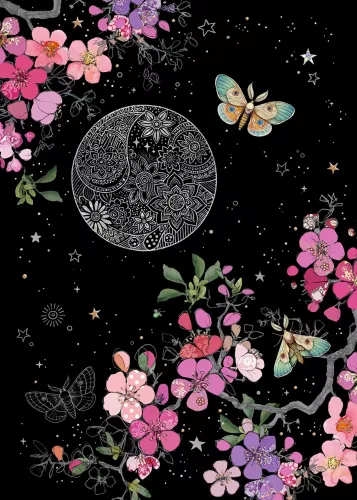 Blossom Moon, Greeting Card