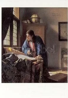 The Geographer (1669), Postcard