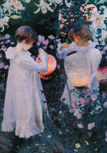 Sargent Carnation, Lily, Lily, Rose minicard