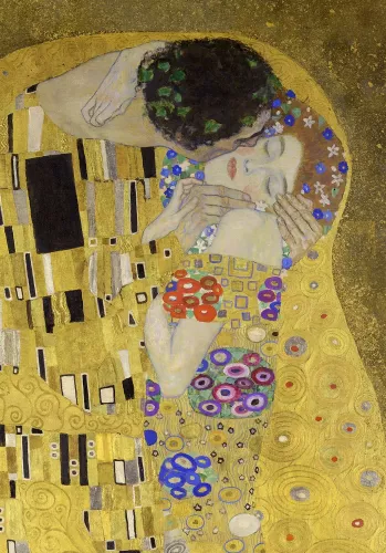Klimt The Kiss minicard