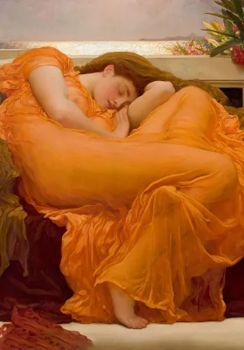 Leighton Flaming June minicard