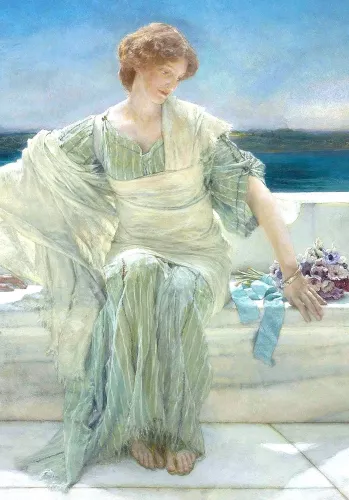 Alma-Tadema Ask Me No More minicard