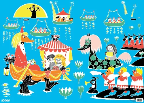 Moomin River Scene Giftwrap