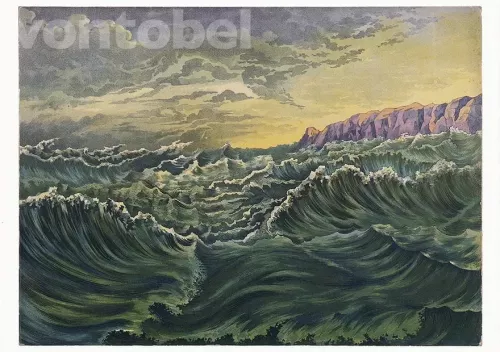 Rough Sea (c. 1886), Postcard
