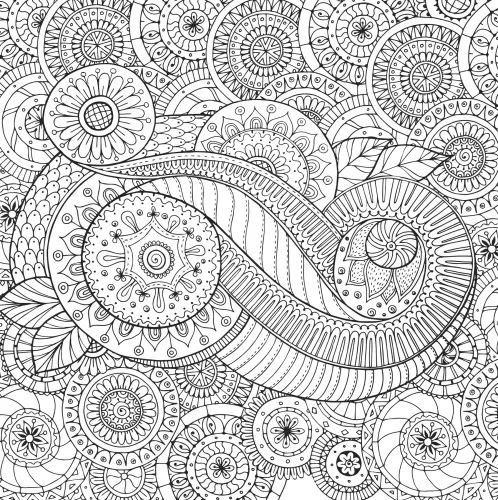 Peaceful Paisleys Artist's Coloring Book