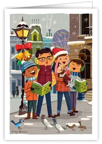 Carol Singers, Greeting Card