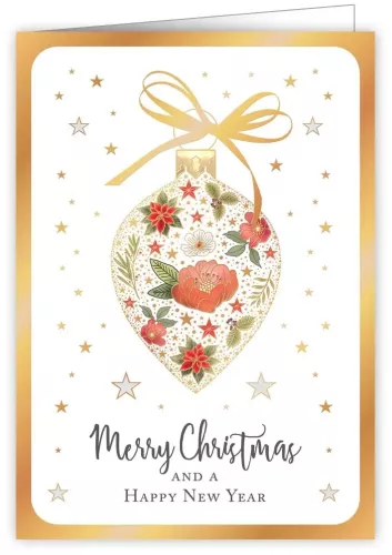 Ornament Filled With Flowers, Greeting Card