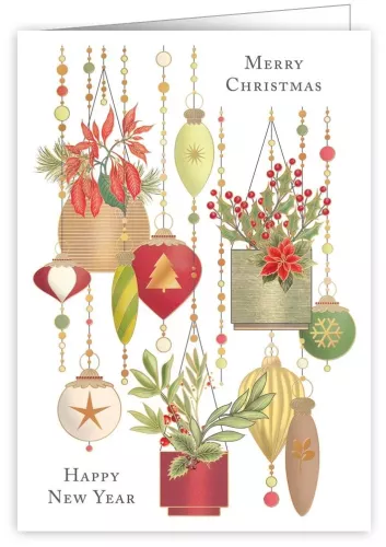 Hanging Planters + Ornaments, Greeting Card