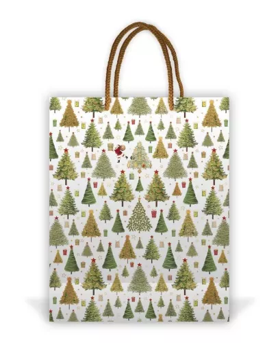 Trees With Santa, Gift Bag M