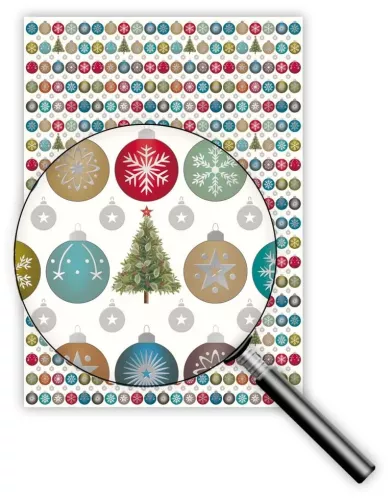 Baubles And Trees, Wrapping Paper