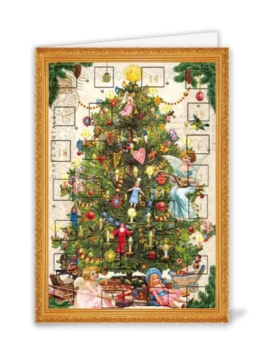 Christmas Tree, Advent Calendar Card