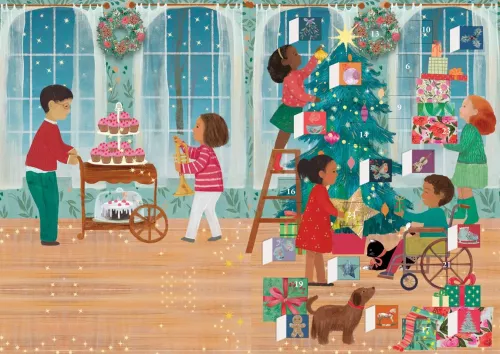 A Christmas Party, Advent Calendar Cards