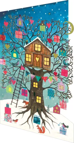 Treehouse Blue, Lasercut Card