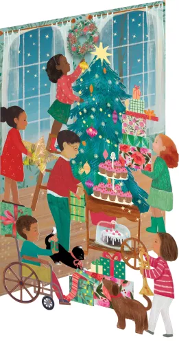 A Christmas Party, Lasercut Card