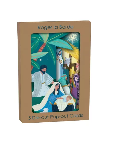 Nativity, Tri-fold Card Kraft Box