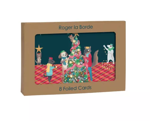 Animals Dressing Tree, Petite Card Kraft Box