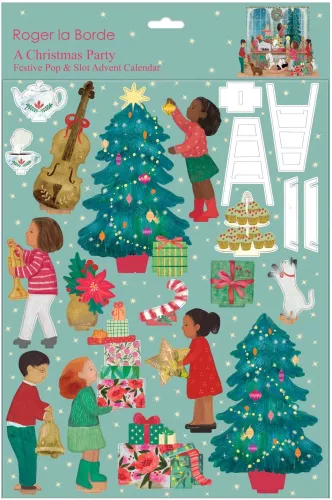 A Christmas Party Advent, Pop and Slot Advent Large 3 Sheet