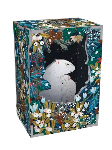 Polar Bear Bower Diorama, Pop and Slot Scene Small