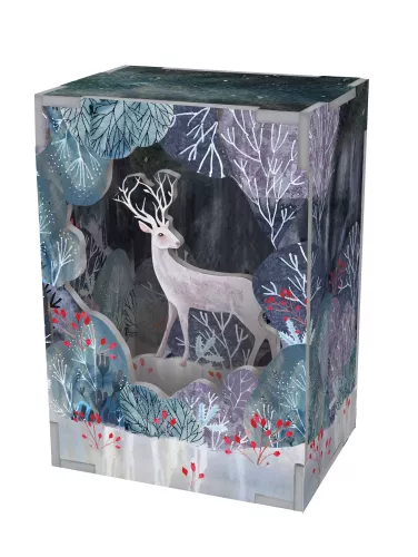 Silver Stag Diorama, Pop and Slot Scene Small