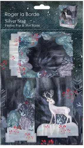 Silver Stag Diorama, Pop and Slot Scene Small