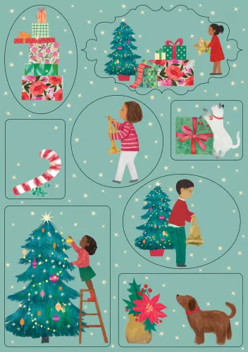 A Christmas Party, Sticker Sheets