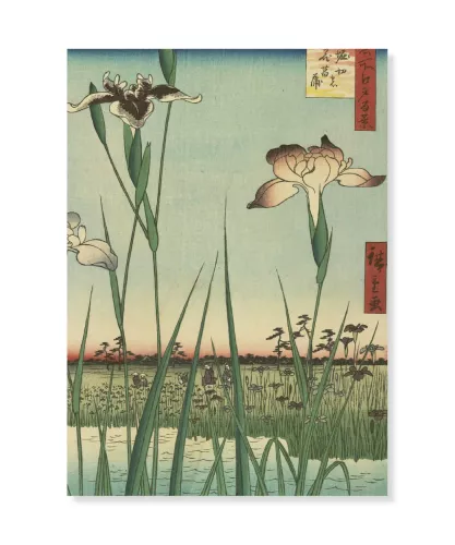 Horikiri Iris Garden, Utagawa Hiroshige, Greeting Card