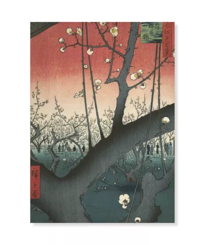 Plum Park, Utagawa Hiroshige, Greeting Card