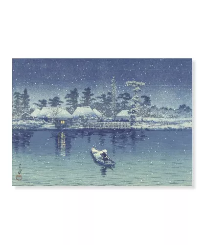Ushibori, Hasui Kawase, Greeting Card