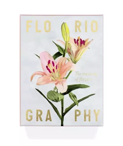 Floriography, The Meaning of Flowers, box with 50 info cards
