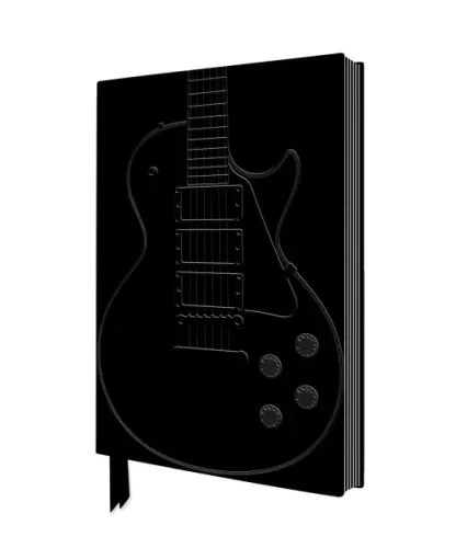 Black Gibson Guitar, Artisan Art Notebook